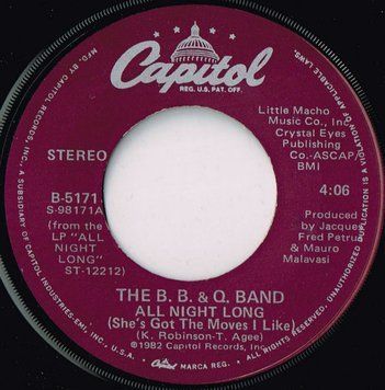 The B.B. & Q. Band &ndash; All Night Long 2987230024021 фото